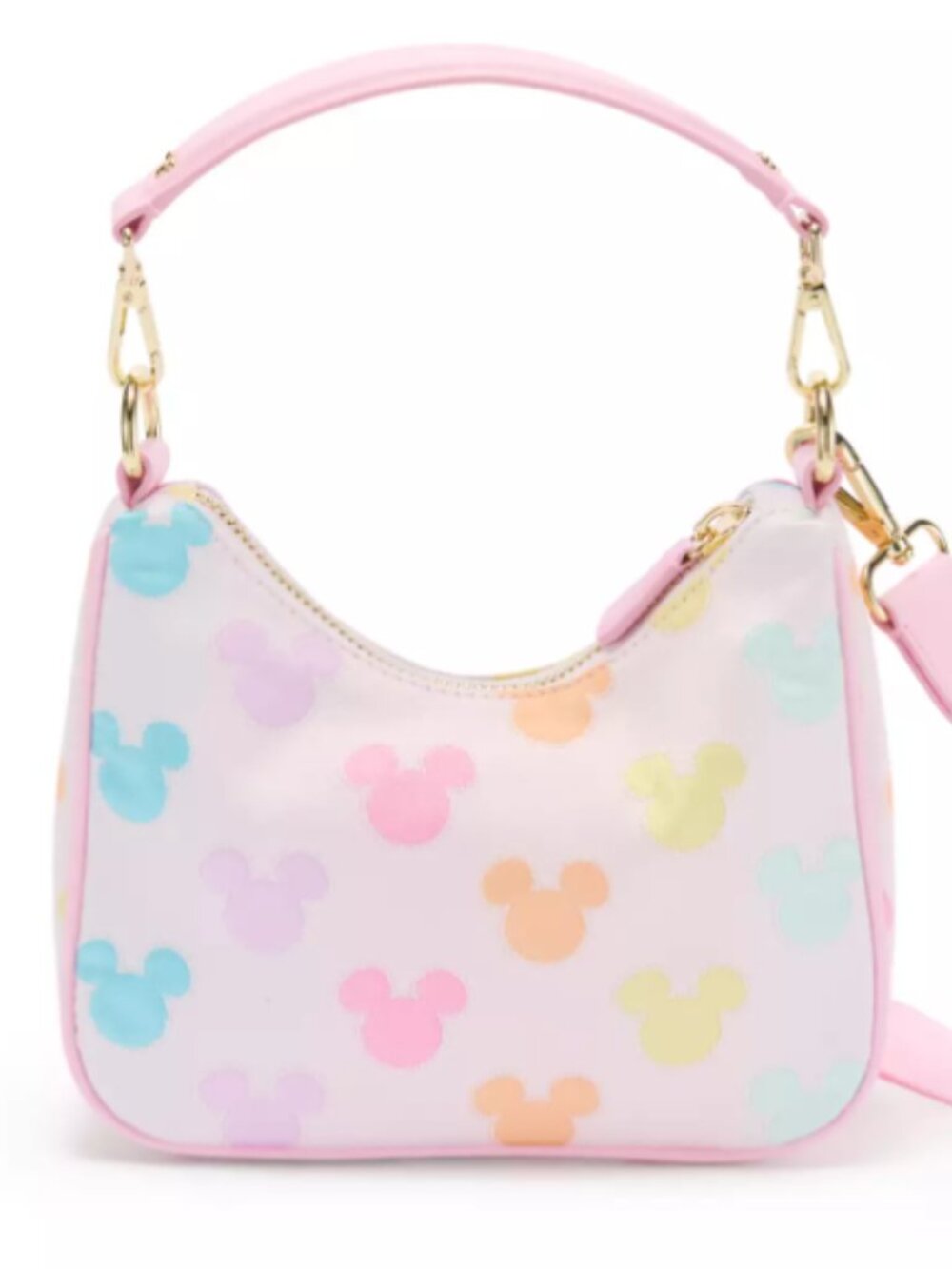 Disney Stoney Clover Lane Mickey Mouse Icon Crossbody Bag Rainbow Pastel